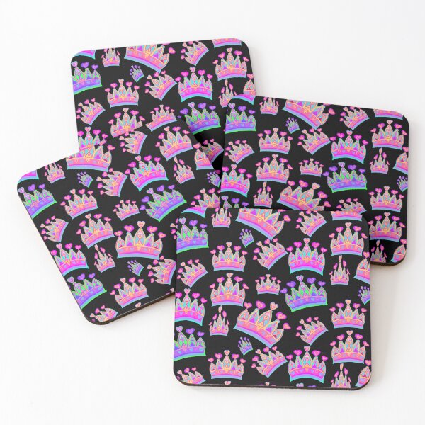 Item preview, Isaiah 62:3 - "The Lord will hold you in His hand - a splendid crown in the hand of God."  Darling Crowns - Hand-drawn in pink and purple with pink, purple, and yellow hearts designed and sold by Victoria Rose.