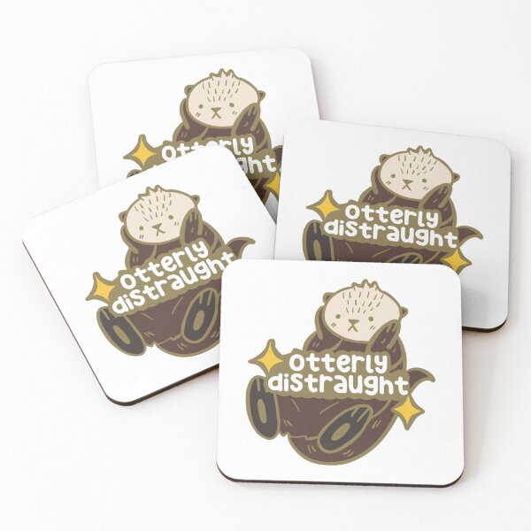 Item preview, Otterly Distraught - Otter Pun designed and sold by snoozybun.
