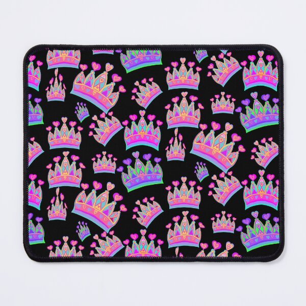 Item preview, Isaiah 62:3 - "The Lord will hold you in His hand - a splendid crown in the hand of God." Darling Crowns - Hand-drawn in pink and purple with pink, purple, and yellow hearts designed and sold by Victoria Rose.
