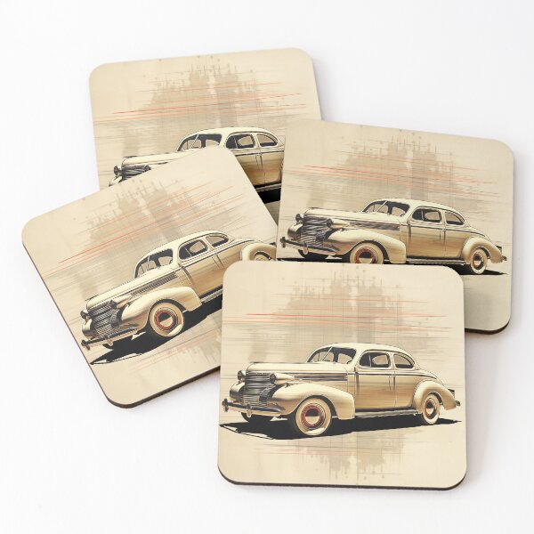 Item preview, 1939 Master Deluxe Classic Car Digital Doodle Print designed and sold by StefNomadLife.