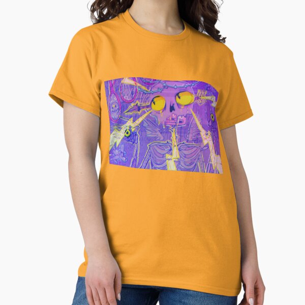 Purple Skeleton Art Classic T-Shirt