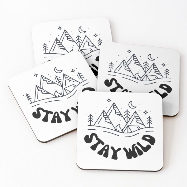 Item preview, Stay Wild - Nature-Inspired Typography for Adventure Seekers designed and sold by Biddakate.