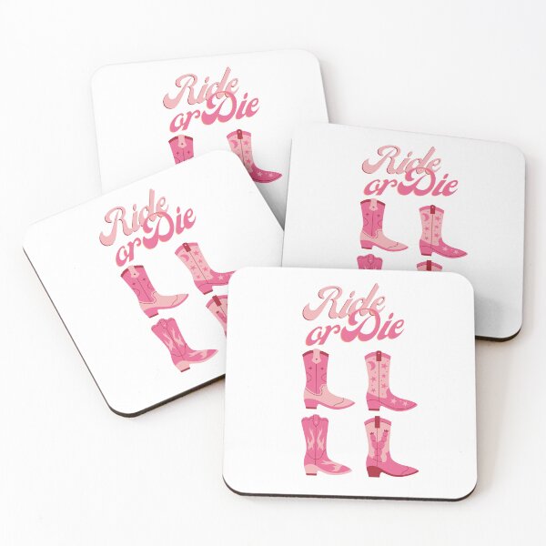 Item preview, Ride or Die - Cowgirl Boots Typography for Western Vibes designed and sold by Biddakate.