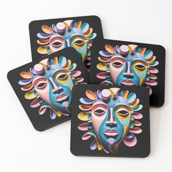 Item preview, Colorful Abstract Face Design #9 designed and sold by George Michael.