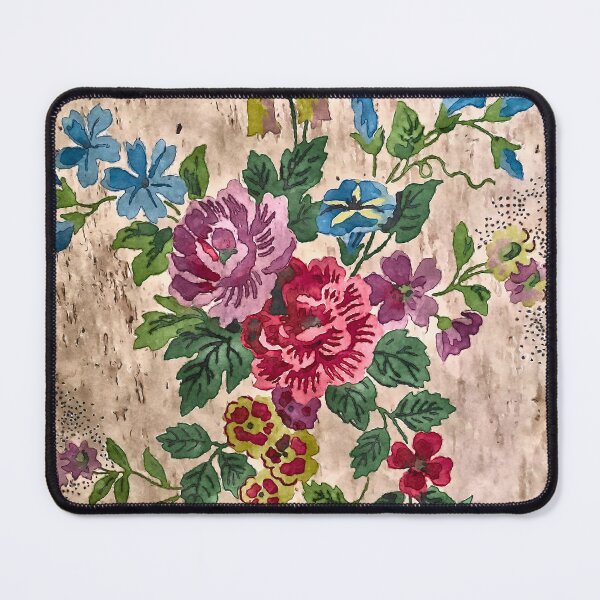 Item preview, Old fashioned Victorian floral wallpaper print designed and sold by Susan Gallup.