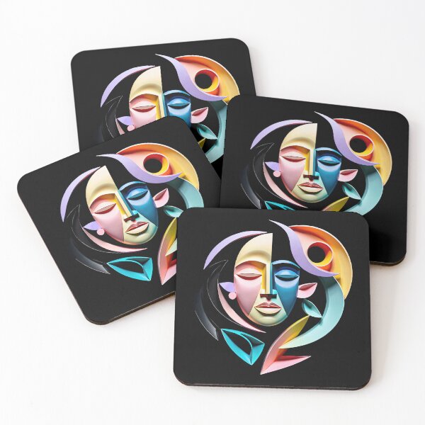 Item preview, Colorful Abstract Face Design #10 designed and sold by George Michael.