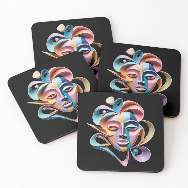 Item preview, Colorful Abstract Face Design #11 designed and sold by George Michael.