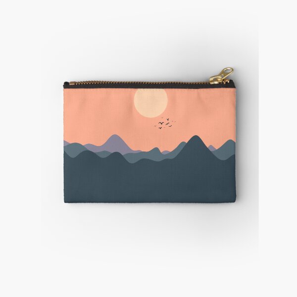 Item preview, Sunset over distant hills - calm pastel  designed and sold by Eviidesigns.