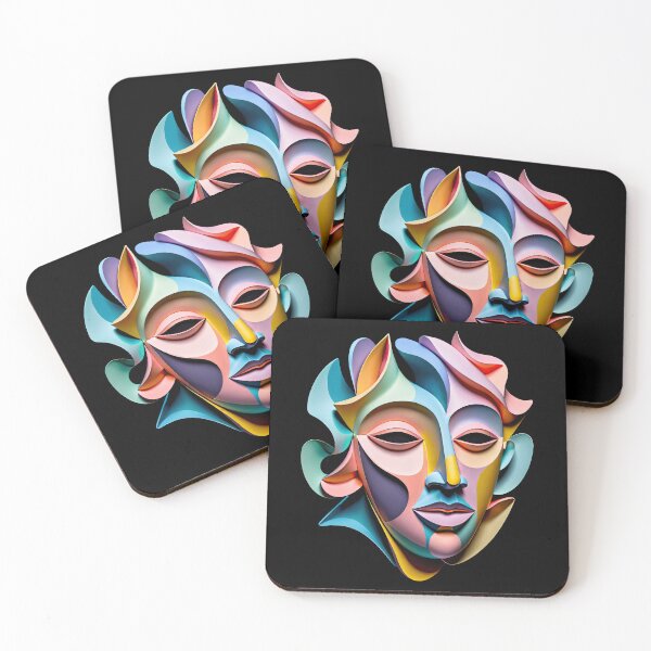 Item preview, Colorful Abstract Face Design #12 designed and sold by George Michael.