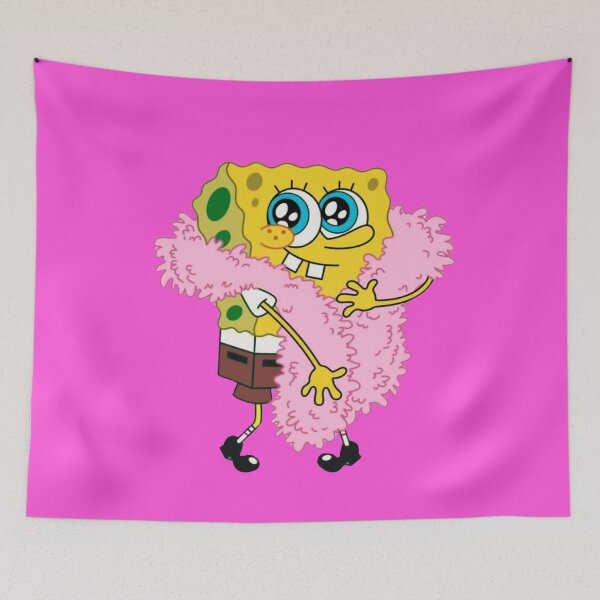 Item preview, Spongebob Squarepants Pink Boa Meme designed and sold by WitchyHippy.