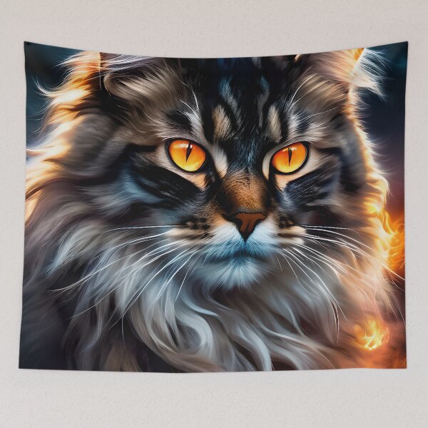 Item preview, Handsome Fiery Feline Design designed and sold by tobyheward.