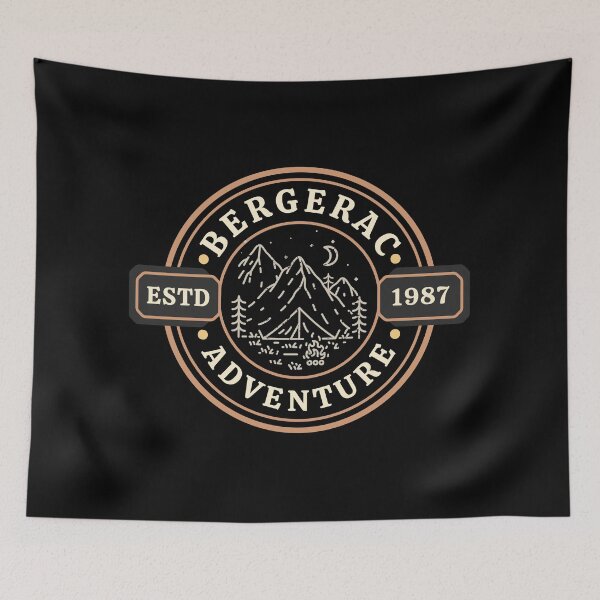 Item preview, Bergerac Adventure 1987 Retro Outdoors design designed and sold by RetroDesignsNW.