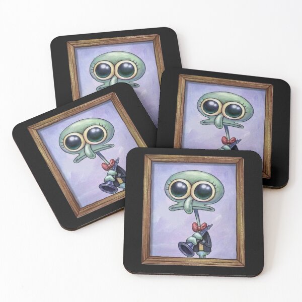 Item preview, Squidward Painting Portrait designed and sold by WitchyHippy.