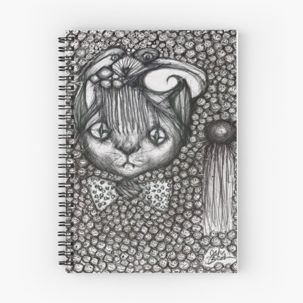 Item preview, Cat with a Raccoon Hat surrounded by a 1000 tiny faces. designed and sold by Patrick Canavan.
