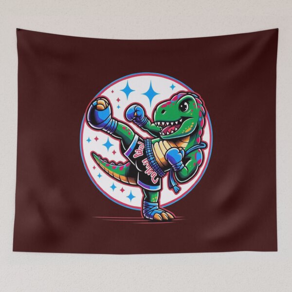 Item preview, Dino Fighter - Muay Thai Madness designed and sold by CountryVanilla.