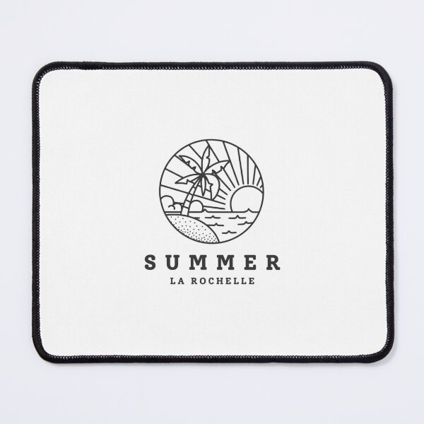 Item preview, La Rochelle Summer Palm Tree and Sun Retro design in white designed and sold by RetroDesignsNW.