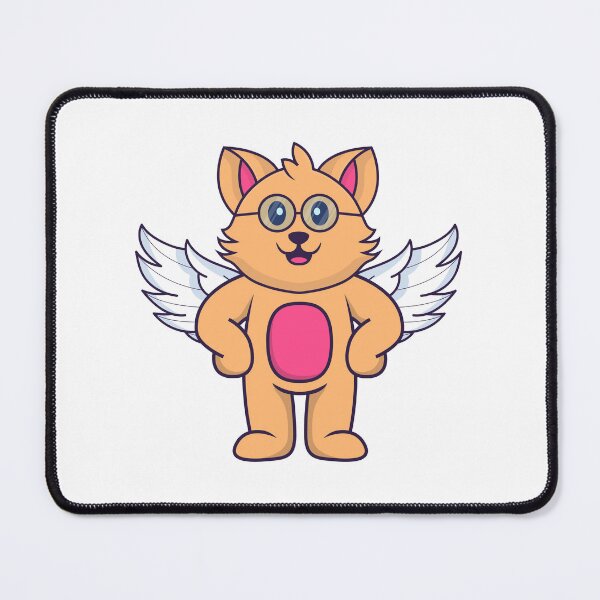 Item preview, Cat with Angel Wings - Angel Cat designed and sold by ZafranOnline.