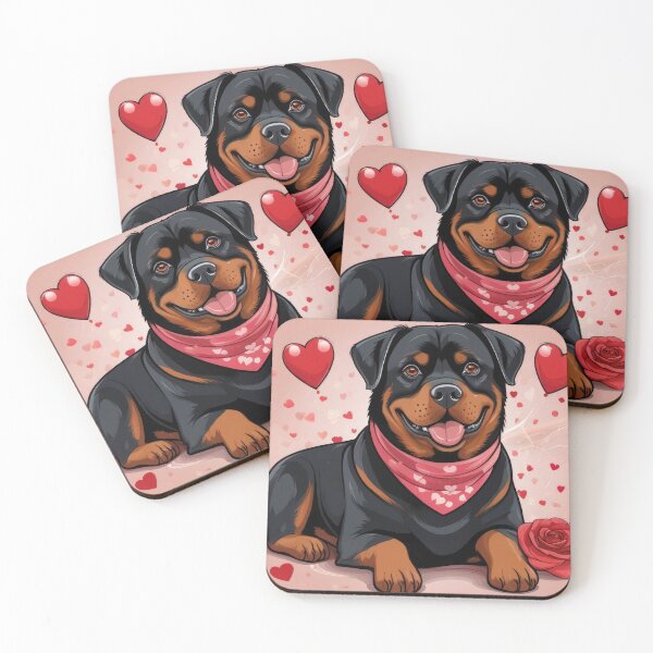 Item preview, "Heartfelt Rottweiler Love: A Valentine's Day Exclusive" designed and sold by ZipperDragon88.