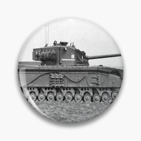 Item preview, WW2 - British - Black Prince - Churchill Heavy Tank - Black and White Photographic Print designed and sold by TheHappyK.