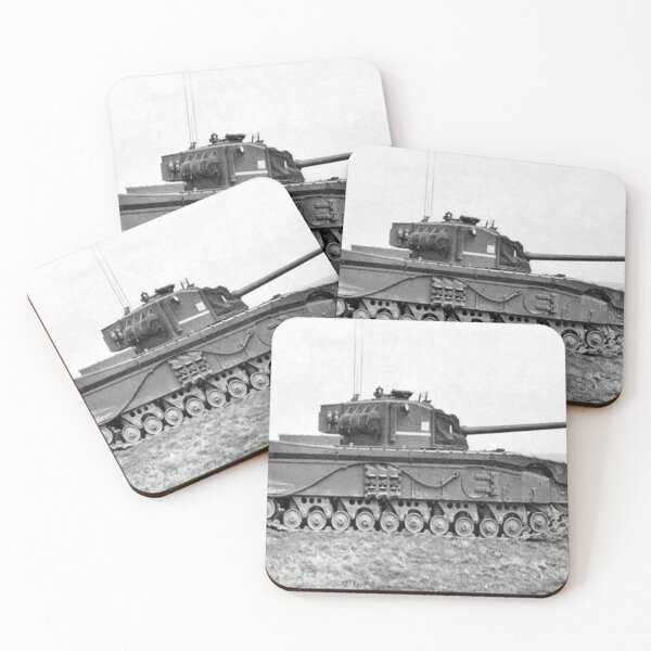 Item preview, Segunda Guerra Mundial - Británica - Príncipe Negro - Tanque pesado Churchill - Blanco y negro Lámina fotográfica designed and sold by TheHappyK.