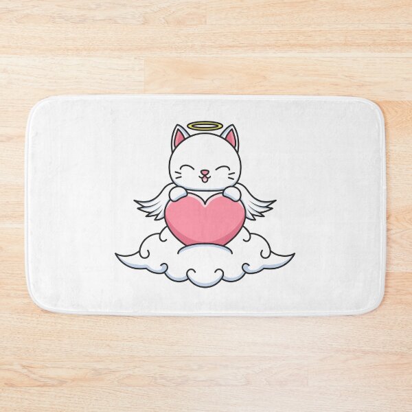 Item preview, Cat with Angel Wings & Heart - Angel Dream Cat designed and sold by ZafranOnline.