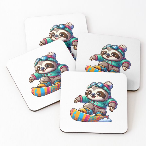 Item preview, snowboarding sloth designed and sold by DigiHouse.