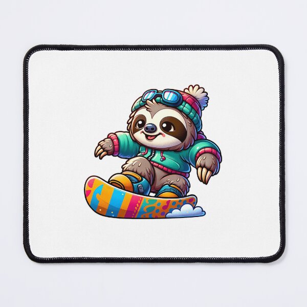 Item preview, snowboarding sloth designed and sold by DigiHouse.