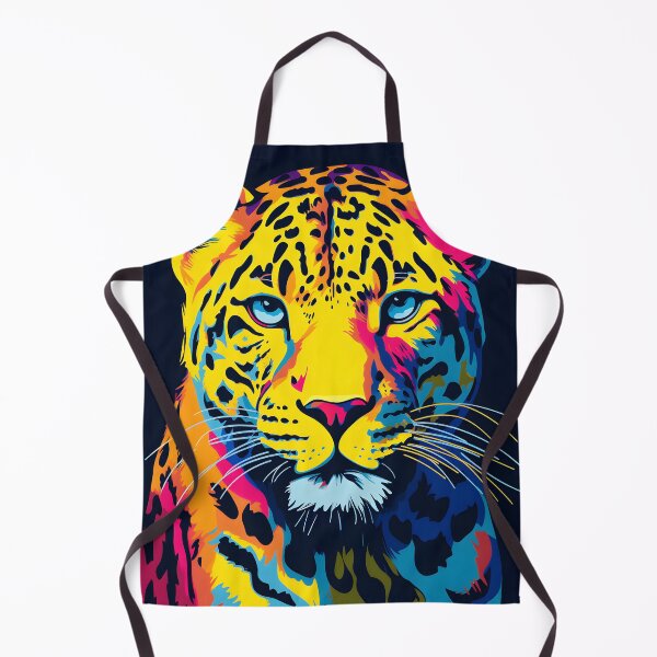 Item preview, Leopard portrait art. animal colorful. Animal throw pillow.  designed and sold by formform.