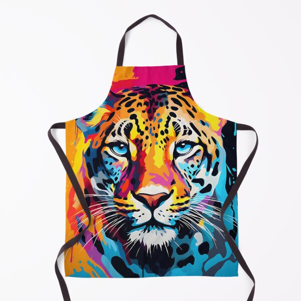 Item preview, Leopard portrait art. animal colorful. Animal throw pillow.  designed and sold by formform.