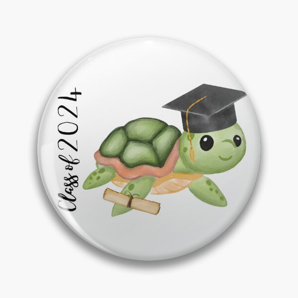 Item preview, Class of 2024| Graduation Sea Turtle with Grad Cap and Diploma designed and sold by azitabella.