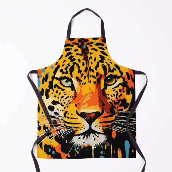 Item preview, Leopard portrait art. animal colorful. Animal throw pillow.  designed and sold by formform.