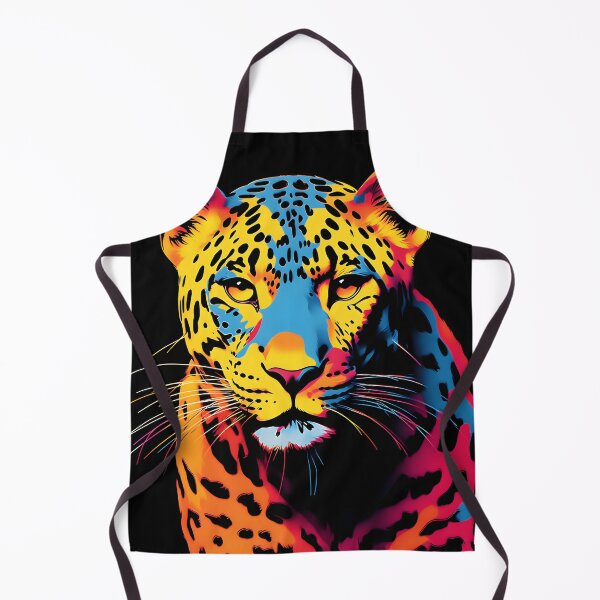 Item preview, Leopard portrait art. animal colorful. Animal throw pillow.  designed and sold by formform.