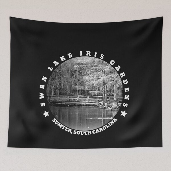 Item preview, Swan Lake Iris Gardens In Black & White designed and sold by cope64.