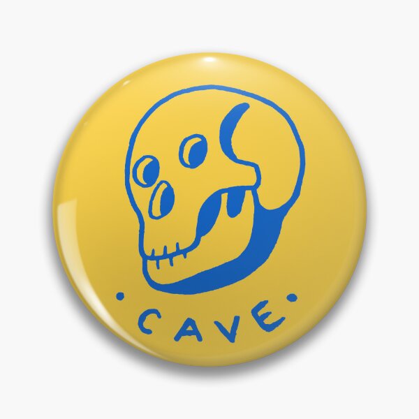 Item preview, Primitive, cave art of a skull with blue ink designed and sold by martodesign.