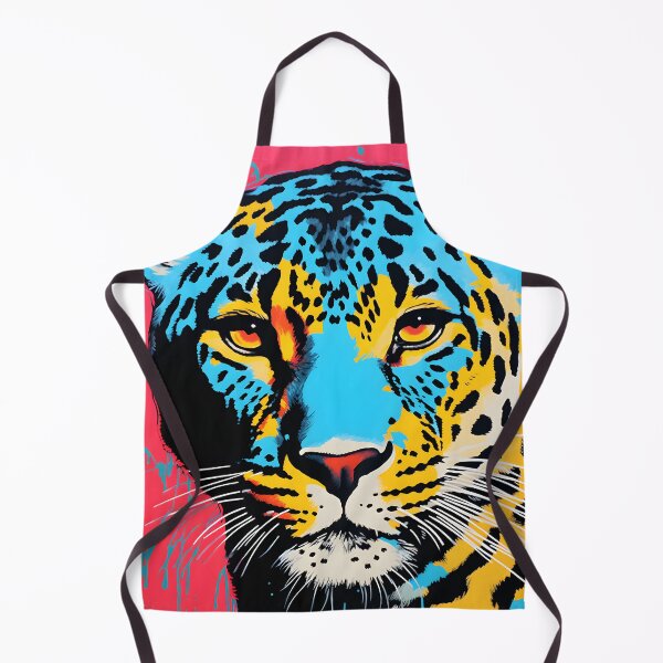 Item preview, Leopard portrait art. animal colorful. Animal throw pillow.  designed and sold by formform.