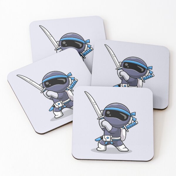 Item preview, Ninja in Space: Cute Astronaut with Sword Cartoon Vector  designed and sold by hjian8219.