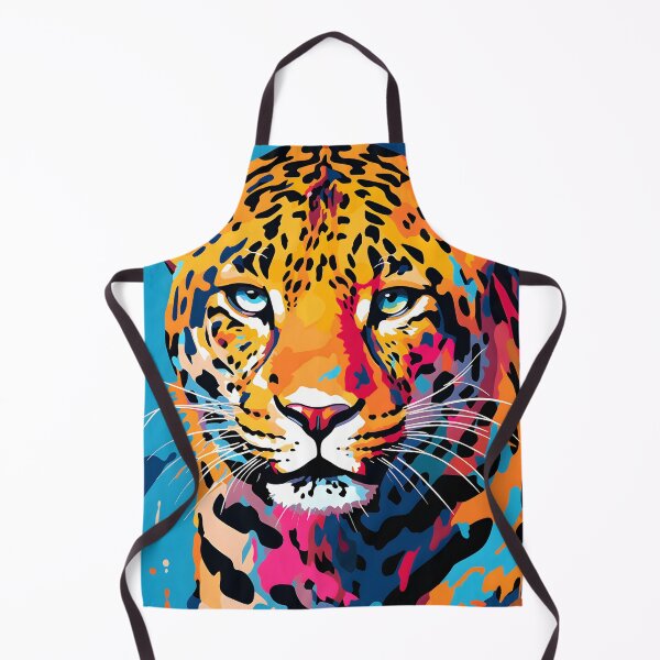 Item preview, Leopard portrait art. animal colorful. Animal throw pillow.  designed and sold by formform.