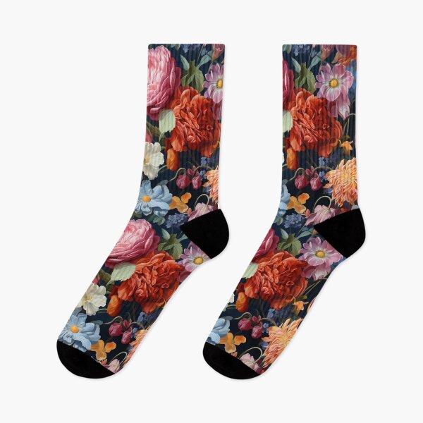 Item preview, Floral Design Oil Painting designed and sold by outside-visuals.