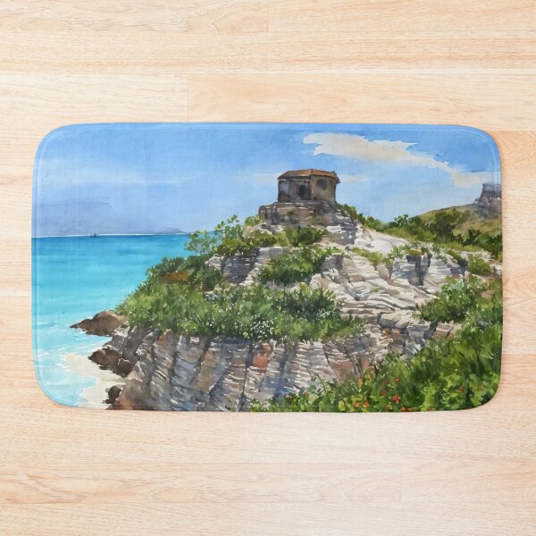 Item preview, Turquoise Tranquility: Tulum's Coastal Canvas designed and sold by Delemore Art.