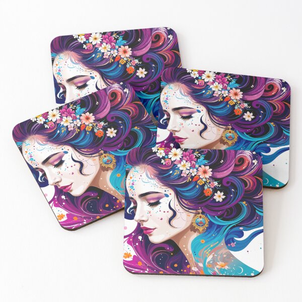 Item preview, Floral Girl #5 designed and sold by DividedFortune.