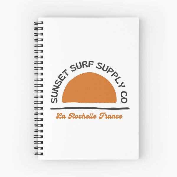 Item preview, La Rochelle Sunset Surf Retro design in white designed and sold by RetroDesignsNW.