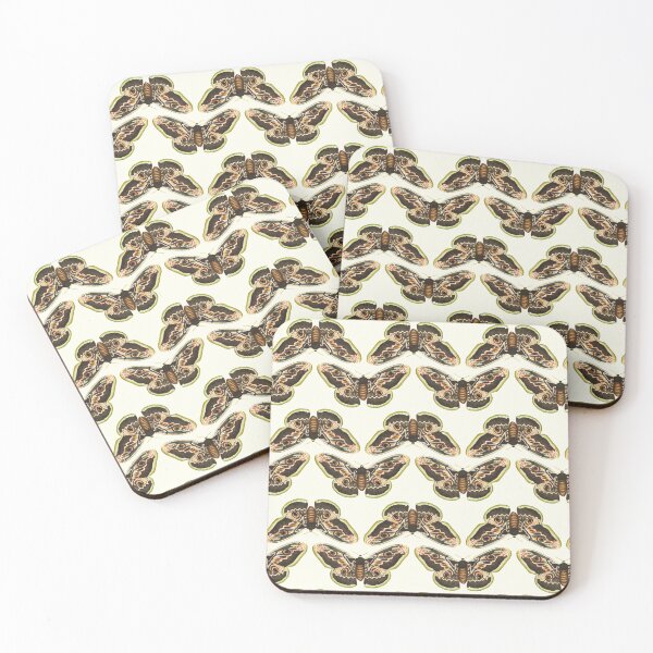 Item preview, Vintage Great Peacock Moth in Cream | P74 designed and sold by Piccolo Fiore Prints.