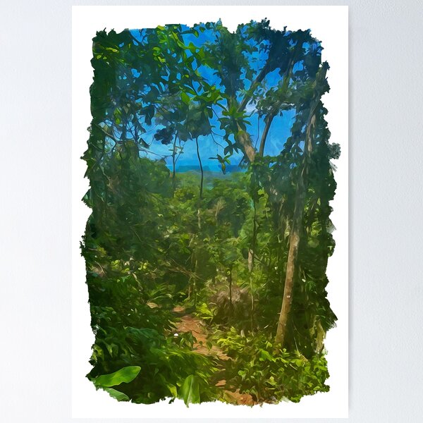 Item preview, Rain forest trail in watercolor designed and sold by Intermundium.