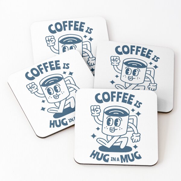 Item preview, Coffee retro character with funny quote. designed and sold by monkik.