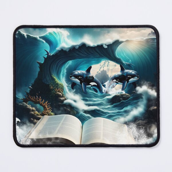 Item preview, A Swimming steampunk Orca in the wave designed and sold by nicky2342.