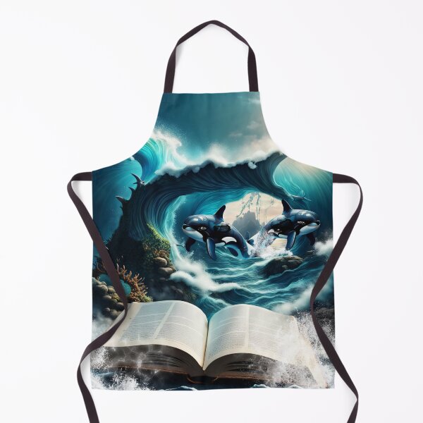 Item preview, A Swimming steampunk Orca in the wave designed and sold by nicky2342.