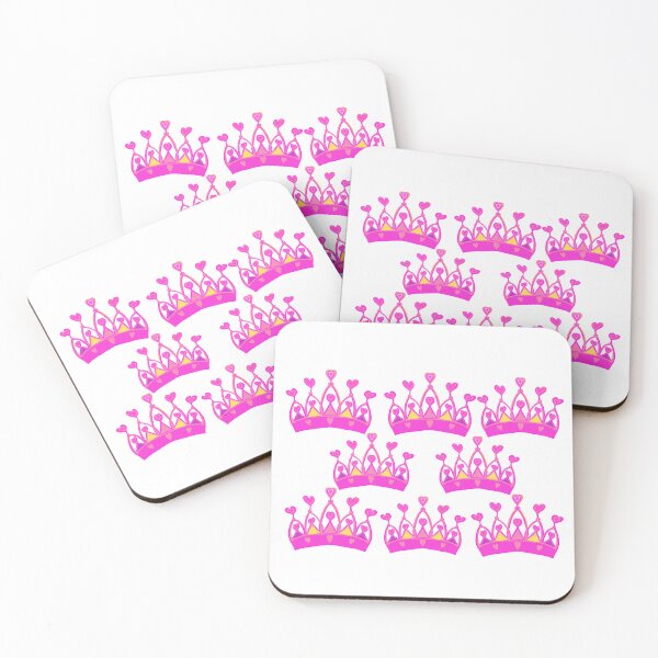 Item preview, Isaiah 62:3 - "The Lord will hold you in His hand - a splendid crown in the hand of God." -  Pink and Yellow Crowns with Pink Hearts - Hand-drawn  designed and sold by Victoria Rose.