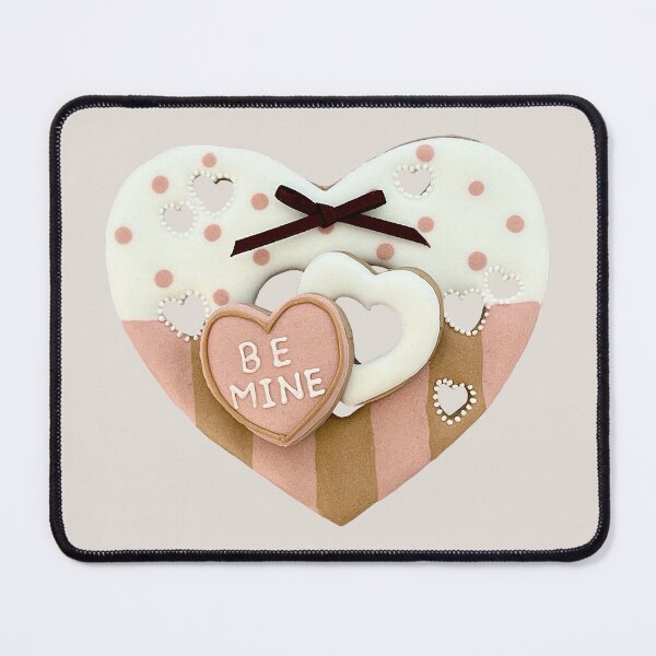 Item preview, “BE MINE”heart valentine sugar cookies  designed and sold by aiko-p.