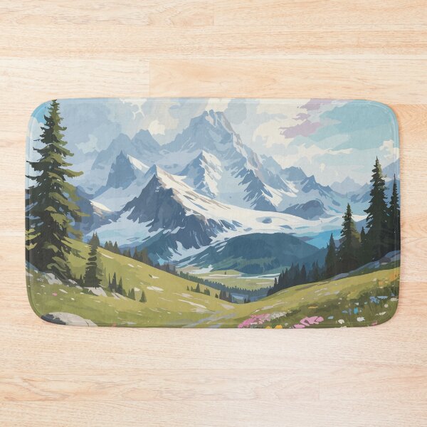 Item preview, Stunning Alpine Spring Landscape designed and sold by Vector Scout Lab.