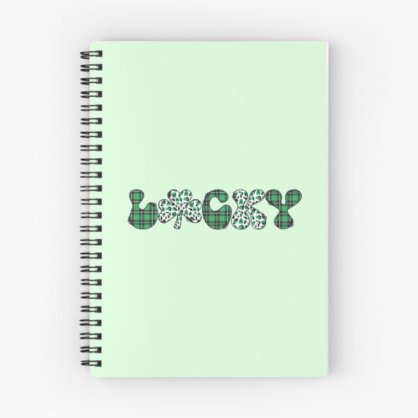 Item preview, Lucky Green Clover Checkered Typography designed and sold by FrescoDesign.